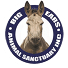 Big Ears Animal Sanctuary Inc Logo - The logo is circler with a horse in the middle of it, with the name curved on the outside of the logo